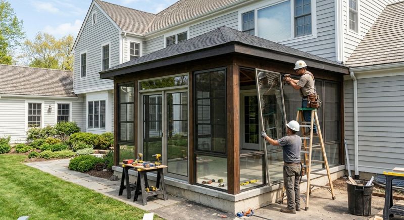Enclosed Porch Installation in Austin, TX