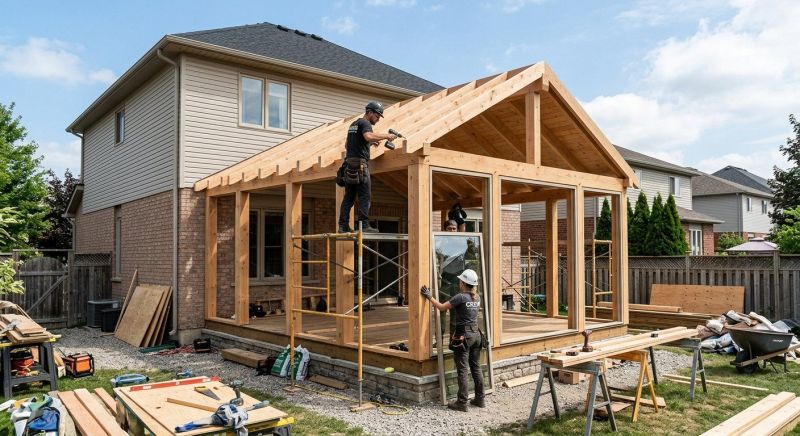 Sunroom Addition Construction in Asheville, NC