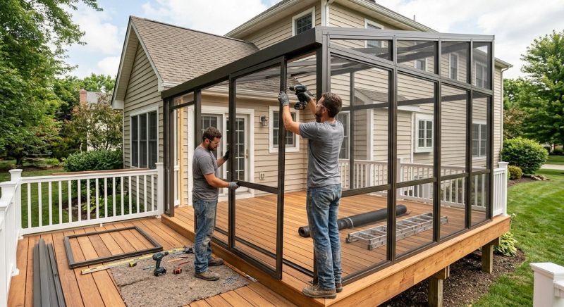 Deck Enclosure Construction in Austin, TX