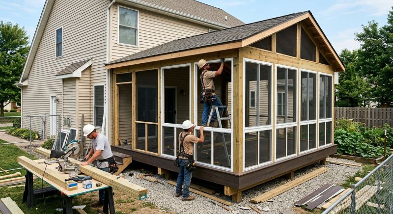 Enclosed Deck Installation in Cincinnati, OH