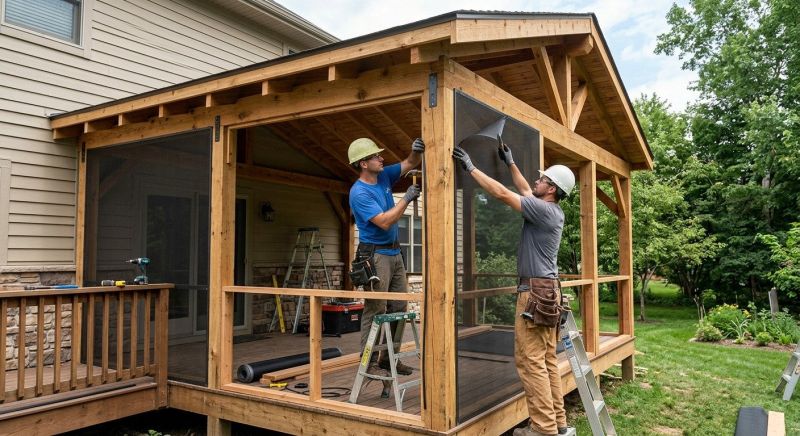 Enclosed Porch Installation in Charlotte, NC
